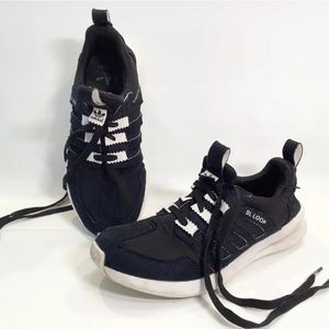 Adidas Sloop running shoes black and white size 8